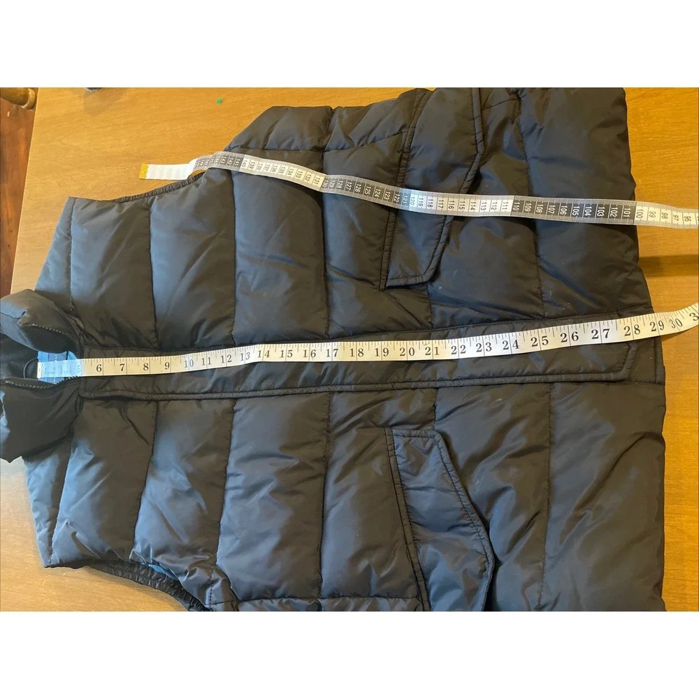Banana Republic Down‎ Puffer Vest Men L Black (Zipper Needs Repair)